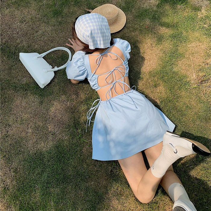 french summer mini dress