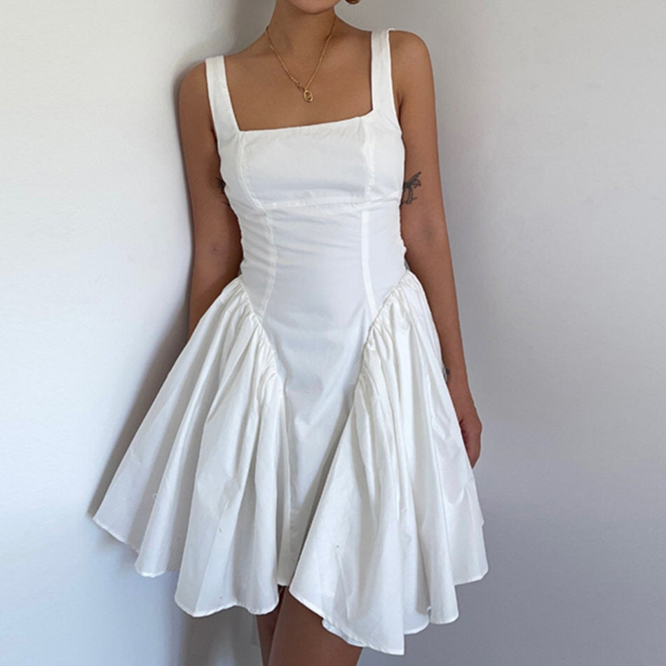 garden of envy back tie milkmaid dress