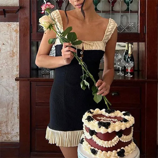 french maid mini dress