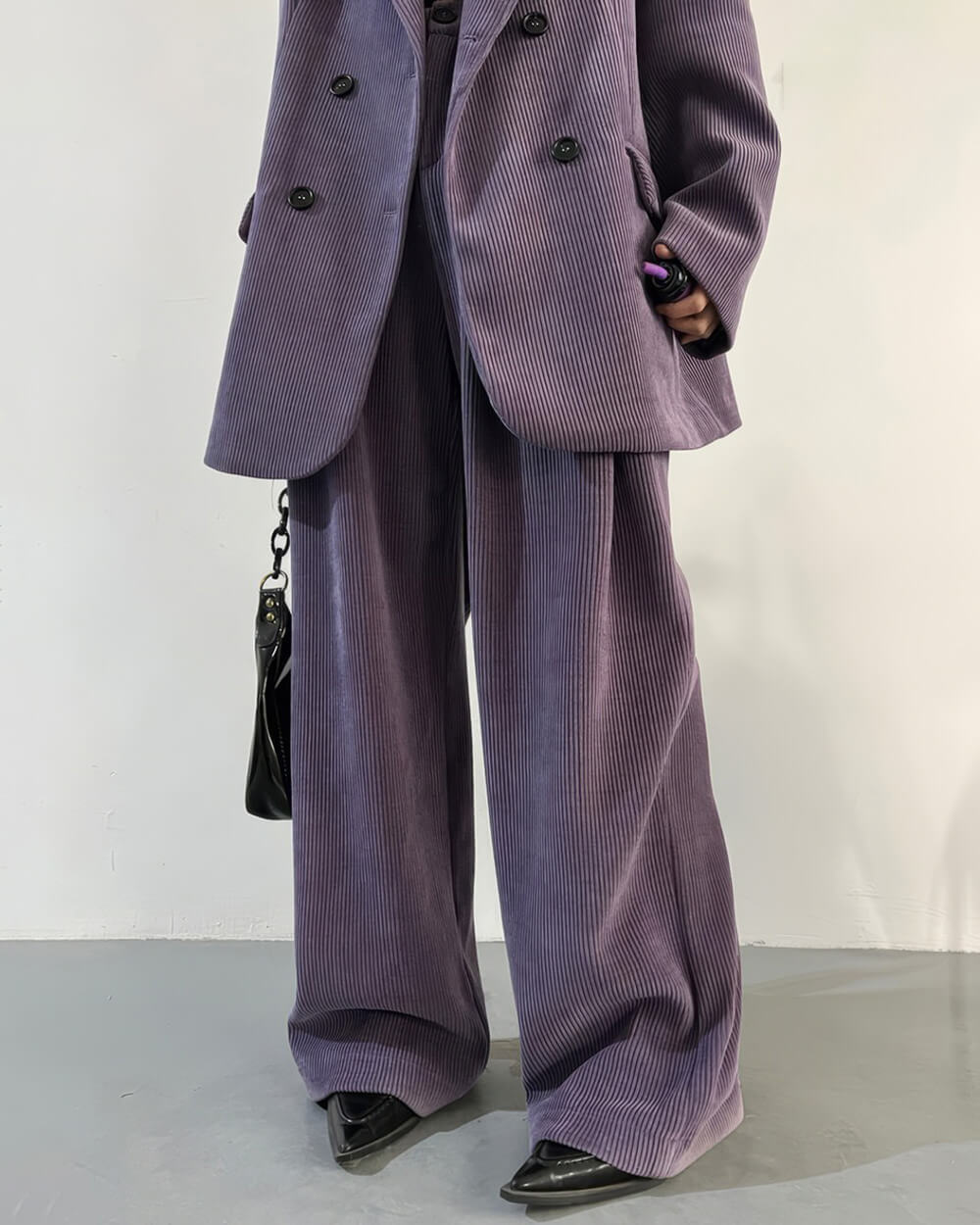 drama club purple blazer & pants set